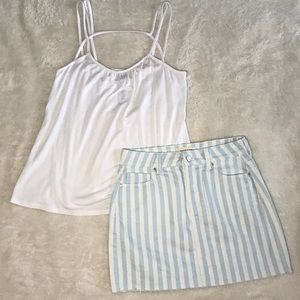 🎀CUTE EXPRESS STRAPPY WHITE TANK TOP🎀